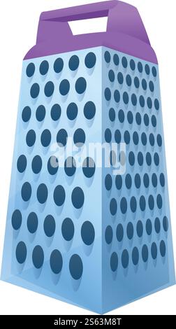 Icône râpe. Dessin animé de l'icône vectorielle râpe pour la conception Web isolé sur fond blanc. Icône râpe, style de dessin animé Illustration de Vecteur