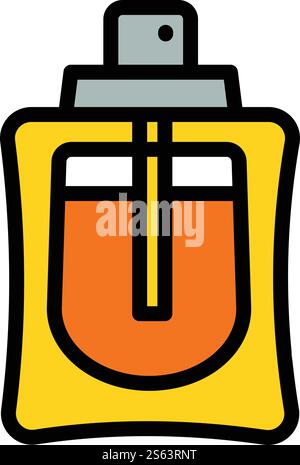 Icône de parfum homme. Icône vectorielle de parfum d'homme de contour pour la conception de Web isolé sur fond blanc. Icône de parfum d'homme, style de contour Illustration de Vecteur