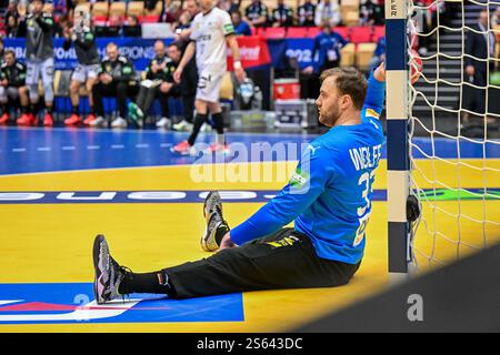 Herning, Danemark. 15 janvier 2025. Andreas Wolff de Germania Germany Nationalteam pendant IHF Men's - Handball World Championship - Allemagne vs Pologne, match de Handball à Herning, Danemark, 15 janvier 2025 crédit : Agence photo indépendante/Alamy Live News Banque D'Images