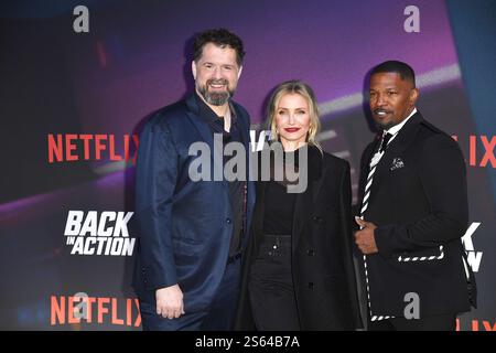 Regisseur Seth Gordon, Cameron Diaz und Jamie Foxx BEI der „Back in action“ Kino Premiere AM 15.01.2025 à Berlin Banque D'Images