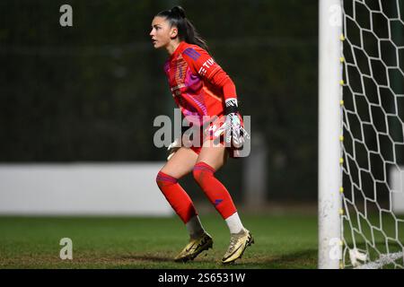 15 janvier 2025, Mirko Fersini Stadium, Formello (Rome), Italie ; Coppa Italia Women Football match ; Lazio versus Juventus ; Lysianne Proulx du FC Juventus Banque D'Images