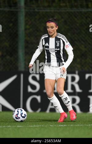 15 janvier 2025, Mirko Fersini Stadium, Formello (Rome), Italie ; Coppa Italia Women Football match ; Lazio versus Juventus ; Barbara Bonasea du FC Juventus Banque D'Images