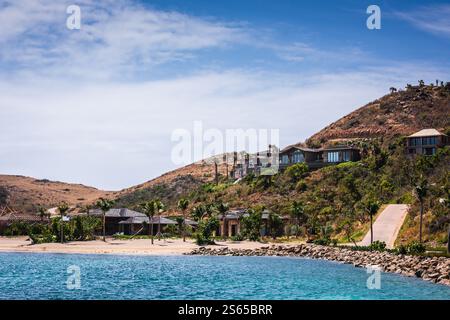 Virgin Gorda, BVI - 22 mars 2018 : Oil Nut Bay est un complexe de luxe exclusif des Caraïbes. Banque D'Images