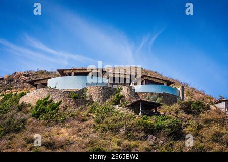 Virgin Gorda, BVI - 22 mars 2018 : résidence à Oil Nut Bay, le complexe de luxe exclusif des Caraïbes. Banque D'Images