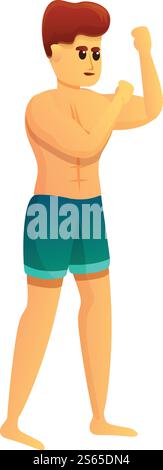 Icône d'arts martiaux mixtes. Dessin animé de l'icône vectorielle mixte d'arts martiaux pour la conception de Web isolé sur fond blanc. Icône d'arts martiaux mixtes, style de dessin animé Illustration de Vecteur