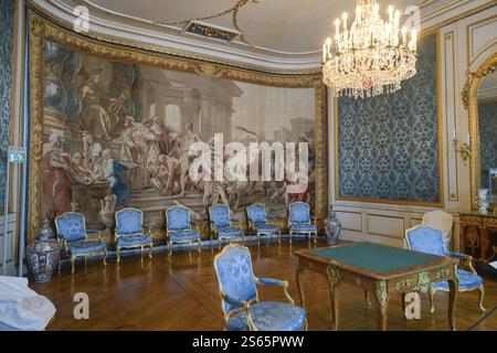 Chinese salon, Drottningholm Palace, Ekeroe Municipality, Stockholms laen Province, Suède, Europe Banque D'Images