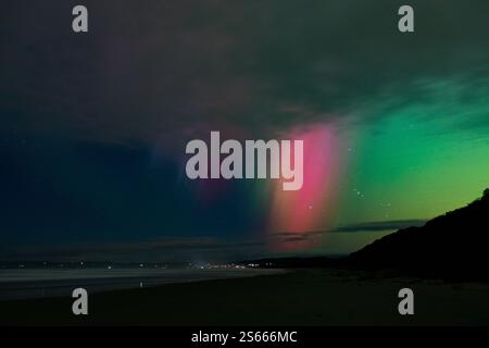 Aurora dans Dunedin, 2024 Banque D'Images