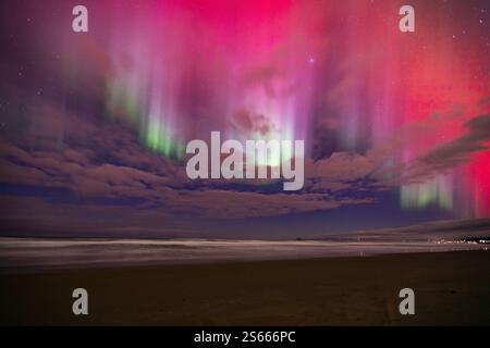 Aurora dans Dunedin, 2024 Banque D'Images