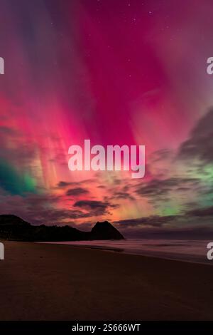 Aurora dans Dunedin, 2024 Banque D'Images