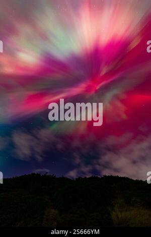 Aurora dans Dunedin, 2024 Banque D'Images