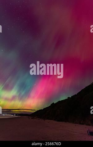 Aurora dans Dunedin, 2024 Banque D'Images
