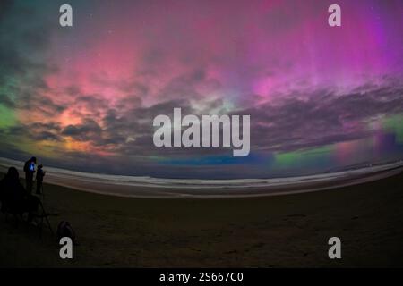Aurora dans Dunedin, 2024 Banque D'Images