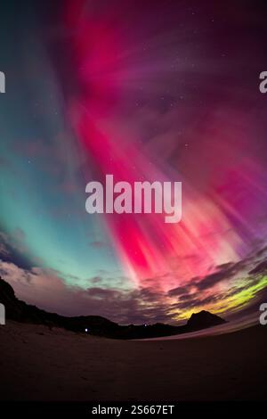 Aurora dans Dunedin, 2024 Banque D'Images
