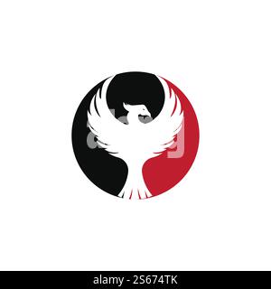 Logo Phoenix. Logo créatif de l'oiseau mythologique. Illustration de Vecteur