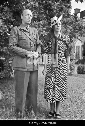 Folke Bernadotte. Noble et diplomate suédois. 1895-1948. Marié à Estelle Bernadotte. Née Estelle Romaine Manville. 1894-1984. Photographiés ensemble 1941. Banque D'Images