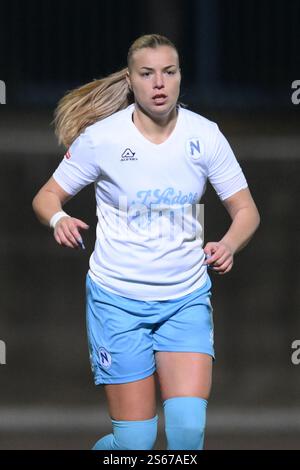 Cercola, Naples, Italie. 15 janvier 2025. Maja Jelcic de Napoli Women lors du match Women Coppa Italia entre Napoli et AS Roma le 15 janvier 2025 à Cercola, Naples, Italie. Crédit : Nicola Ianuale/Alamy Live News Banque D'Images