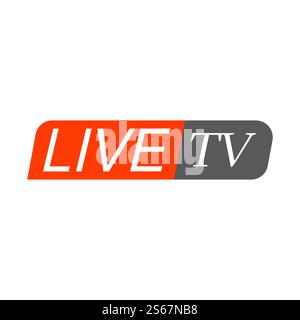 Barres d'informations TV headlin ou modèle inférieur de troisième Illustration de Vecteur