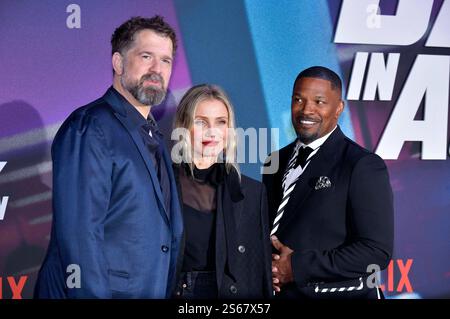 Seth Gordon, Cameron Diaz und Jamie Foxx beim projection des films Netflix retour en action im Zoo Palast. Berlin, 15.01.2025 *** Seth Gordon, Cameron Diaz et Jamie Foxx à la projection du film Netflix retour en action au Zoo Palast Berlin, 15 01 2025 Foto:XM.xBehrensx/xFuturexImagex back 5295 Banque D'Images