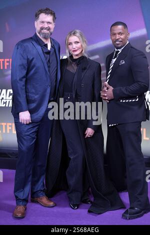 Seth Gordon, Cameron Diaz und Jamie Foxx BEI der Premiere RETOUR EN ACTION projection spéciale à Berlin AM 15.01.2025 *** Seth Gordon, Cameron Diaz et Jamie Foxx à la première projection spéciale RETOUR EN ACTION à Berlin le 15 01 2025 Banque D'Images