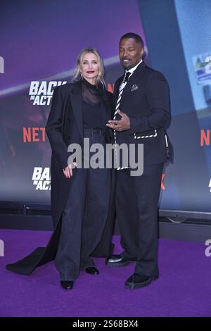 Cameron Diaz und Jamie Foxx BEI der Premiere BACK IN ACTION projection spéciale à Berlin AM 15.01.2025 *** Cameron Diaz et Jamie Foxx à la première BACK IN ACTION projection spéciale à Berlin le 15 01 2025 Banque D'Images