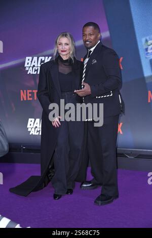 Cameron Diaz und Jamie Foxx BEI der Premiere BACK IN ACTION projection spéciale à Berlin AM 15.01.2025 *** Cameron Diaz et Jamie Foxx à la première BACK IN ACTION projection spéciale à Berlin le 15 01 2025 Banque D'Images