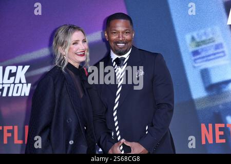 Cameron Diaz und Jamie Foxx BEI der Premiere BACK IN ACTION projection spéciale à Berlin AM 15.01.2025 *** Cameron Diaz et Jamie Foxx à la première BACK IN ACTION projection spéciale à Berlin le 15 01 2025 Banque D'Images