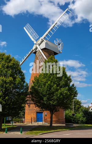 Essex, Royaume-Uni - 27 juillet 2024 : vue de Rayleigh Windmill, dans la ville marchande de Rayleigh dans l'Essex, Royaume-Uni. Banque D'Images