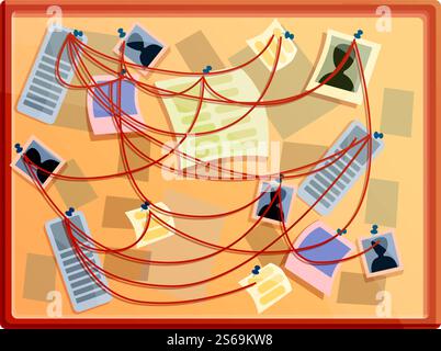 Icône du tableau photo de l'enquêteur. Dessin animé de l'icône vectorielle de tableau photo d'enquêteur pour la conception de Web isolé sur fond blanc. Icône de tableau photo d'enquêteur, style de dessin animé Illustration de Vecteur