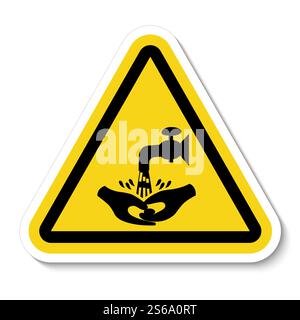 Symbole se laver les mains s'il vous plaît isoler sur fond blanc,Illustration vectorielle EPS.10 Illustration de Vecteur