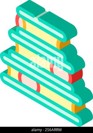 lit pour vecteur d'icône isométrique de chat. lit pour signe de chat. illustration de symbole isolé. lit pour illustration vectorielle d'icône isométrique de chat Illustration de Vecteur