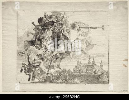 Giovanni Domenico Tiepolo (Italien, 1727-1804) - fuite en Egypte Banque D'Images