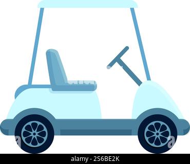 Icône de voiturette de golf moderne. Dessin animé de l'icône de vecteur de chariot de golf moderne pour la conception de Web isolé sur fond blanc. Icône de voiturette de golf moderne, style de bande dessinée Illustration de Vecteur