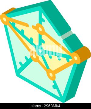 vecteur d'icône isométrique de carte radar. panneau de carte radar. illustration de symbole isolé. illustration vectorielle d'icône isométrique de carte radar Illustration de Vecteur