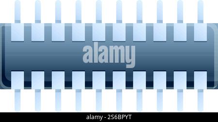 Icône du condensateur du circuit. Dessin animé de l'icône de vecteur de condensateur de circuit pour la conception de Web isolé sur fond blanc. Icône de condensateur de circuit, style de dessin animé Illustration de Vecteur