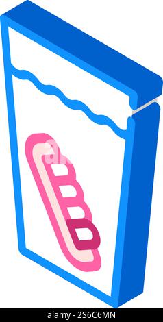 fausse mâchoire dans le vecteur d'icône isométrique en verre. fausse mâchoire dans le signe de verre. illustration de symbole isolé. fausse mâchoire dans l'illustration vectorielle d'icône isométrique en verre Illustration de Vecteur