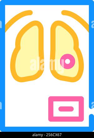 vecteur d'icône couleur d'instantané de scopie. signe instantané de fluorographie. illustration de symbole isolé. illustration vectorielle de l'icône couleur d'instantané de scopie Illustration de Vecteur