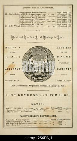 Annuaire Gardner's New Orleans pour 1861 - incluant Jefferson City, Gretna, Carrollton, Alger et McDonogh - avec une nouvelle carte de la ville, un guide des rues et des direc d'affaires - DPLA - 21ea074bdcb6bdd95297cc5f7fd96bc7 (page 506). Banque D'Images