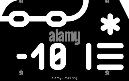 vecteur d'icône de glyphe de réfrigérateur mobile. enseigne pour réfrigérateur mobile. illustration noire du symbole de contour isolé. illustration vectorielle d'icône de glyphe de réfrigérateur mobile à plat Illustration de Vecteur