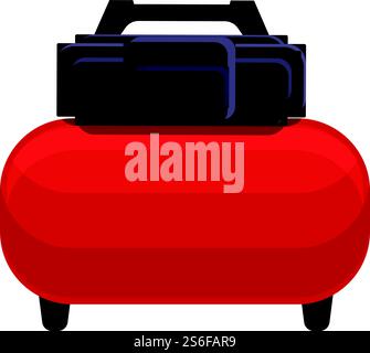 Icône d'air du compresseur. Dessin animé de l'icône de vecteur d'air de compresseur pour la conception de Web isolé sur fond blanc. Icône d'air de compresseur, style de dessin animé Illustration de Vecteur