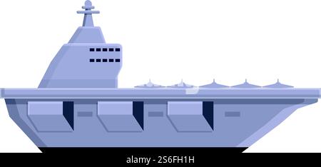 Icône d'équipement de porte-avions. Dessin animé de l'icône de vecteur d'équipement de porte-avions pour la conception de Web isolé sur fond blanc. Icône d'équipement de porte-avions, style de dessin animé Illustration de Vecteur