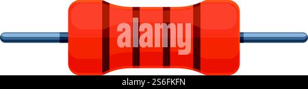 Icône de résistance du commutateur. Dessin animé de l'icône de vecteur de résistance de commutateur pour la conception Web isolé sur fond blanc. Icône de résistance de commutateur, style dessin animé Illustration de Vecteur