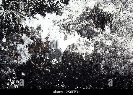 Une image d'un mur noir et blanc grunge Banque D'Images