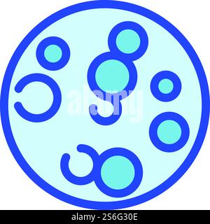 Icône de planète aérospatiale. Icône vectorielle de planète aérospatiale pour la conception de Web isolé sur fond blanc. Icône de planète aérospatiale, style de contour Illustration de Vecteur