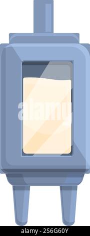 Icône pasteurisation du lait. Dessin animé de l'icône de vecteur de pasteurisation de lait pour la conception de Web isolé sur fond blanc. Icône de pasteurisation du lait, style de bande dessinée Illustration de Vecteur