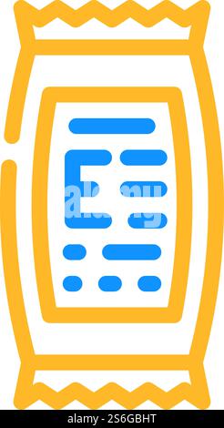 description du vecteur d'icône de couleur d'additifs alimentaires. description du signe des additifs alimentaires. illustration de symbole isolé. description de l'illustration vectorielle d'icône de couleur d'additifs alimentaires Illustration de Vecteur