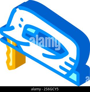 vecteur d'icône isométrique de l'outil jigsaw. enseigne pour outil de scie sauteuse. illustration de symbole isolé. couleur d'illustration vectorielle d'icône isométrique de l'outil jigsaw Illustration de Vecteur