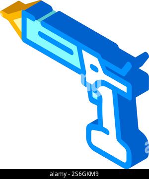 vecteur d'icône isométrique de l'outil de pistolet de scellant sans fil. enseigne pour pistolet à scellant sans fil. illustration de symbole isolé. illustration vectorielle d'icône isométrique de l'outil de pistolet de scellant sans fil Illustration de Vecteur