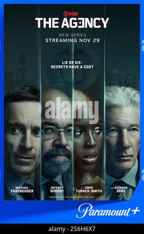L'affiche de l'agence affiche de la série télévisée Michael Fassbender, Jeffrey Wright, Jodie Turner-Smith et Richard Gere Banque D'Images