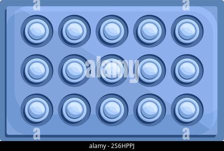 Icône Steel Cipher. Dessin animé de l'icône de vecteur de chiffrement en acier pour la conception de Web isolé sur fond blanc. Icône de chiffrement en acier, style de dessin animé Illustration de Vecteur