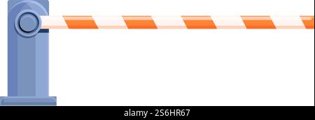 Icône de barrière de porte automatique. Dessin animé et plat de l'icône de vecteur de barrière de porte automatique pour la conception Web isolé sur fond blanc. Icône de barrière de porte automatique, dessin animé et style plat Illustration de Vecteur